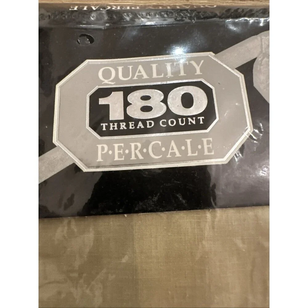 Vintage Royale Percale NO-IRON Cotton Blend 3 PCS Twin Sheet Set NEW
